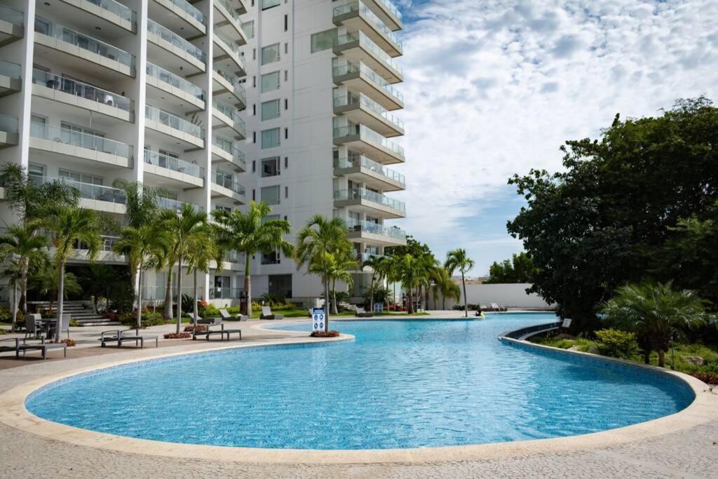 M3 Lujoso Y Comodo Departamento Con Playa 2 Piscinas Cancha De Tenis Jacuzzi Seguridad 24 Horas Манта Екстериор снимка